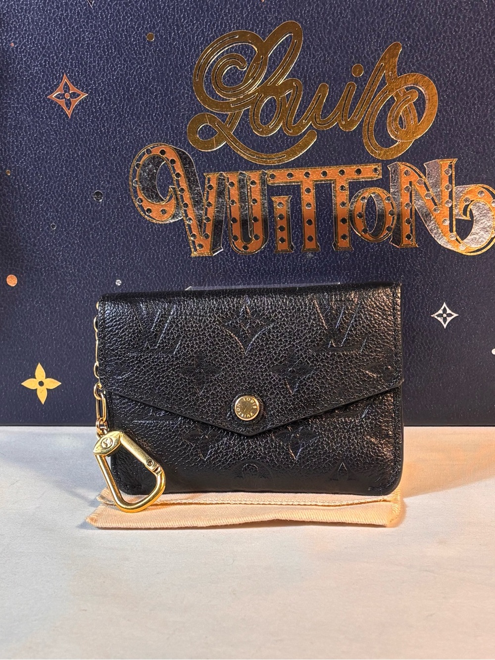 Louis Vuitton Flap Empreinte Noir Key Pouch